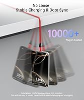 Vista 4 de Cable USB C de 10 Gbps para Android Auto 6 Pulgadas/0.5 Pies, Cable USB C 3.1 Gen2 de 3.1A de Transferencia de Datos, Carga Rápida Tipo C CarPlay