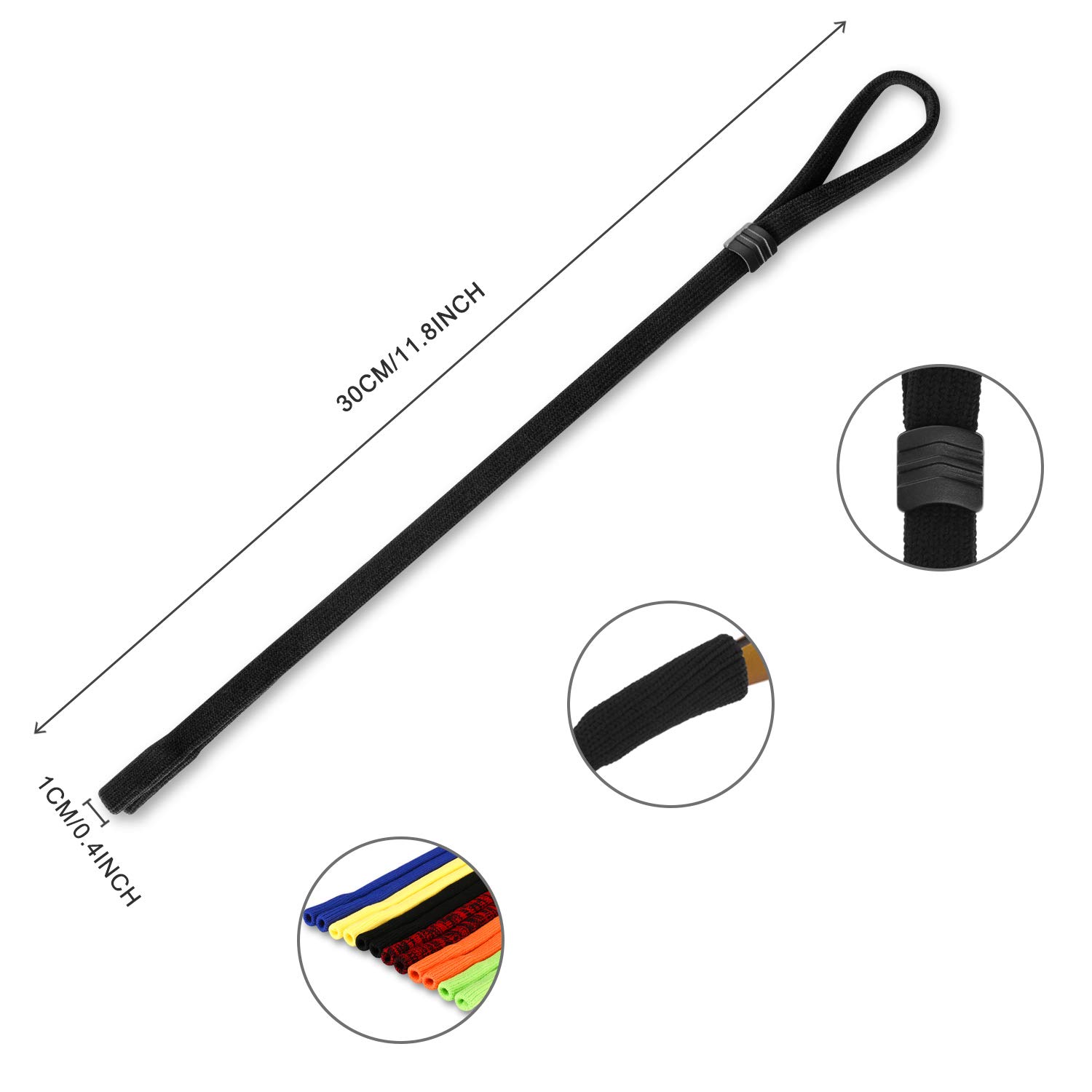 Juego de 6 correas para gafas de tamaño universal para mujeres, hombres y niños, multicolor