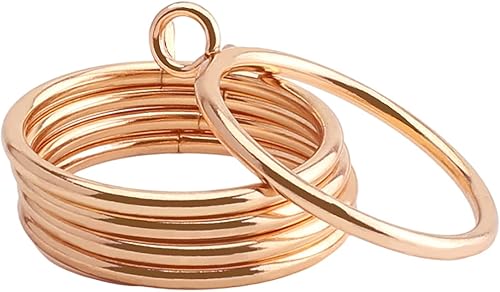 Miniatura 19 de MroMax Anillos de cortina con ojales, anillos de cortina negros de metal de 1-3/4 pulgadas de diámetro interior, anillos de ojales deslizantes