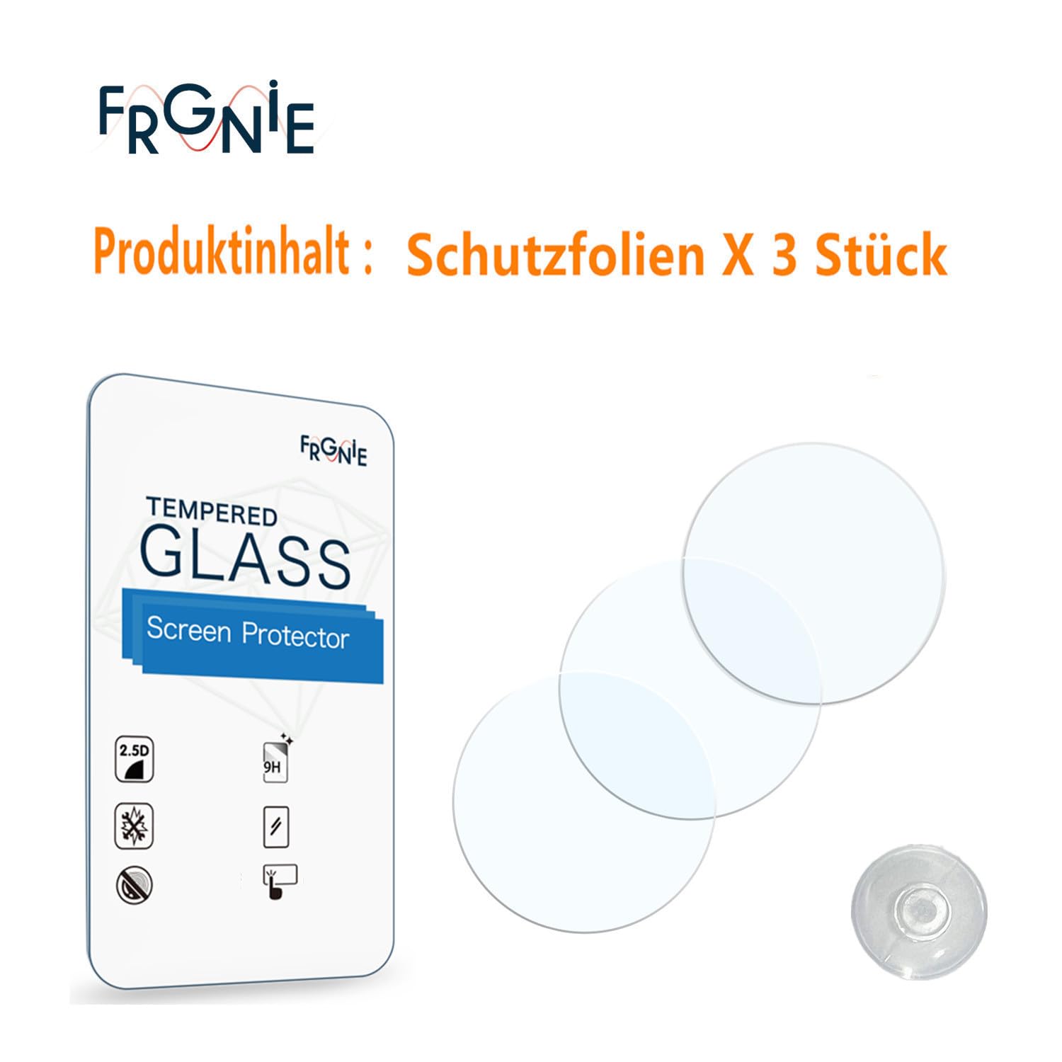 LIGE TX2 Protector de pantalla 1,75 pulgadas HD cristal compatible con HIRREO EF12 (3 unidades)