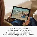 Amazon Fire HD 10 tablet (newest model), built for relaxation, 10.1" vibrant Full HD screen, octa-core processor, 3 GB RAM, 64 GB, Black