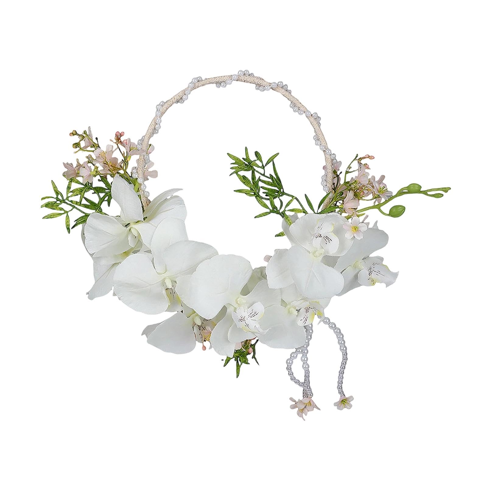 Couronne de fleurs artificielles MagiDeal pour un engagement romantique