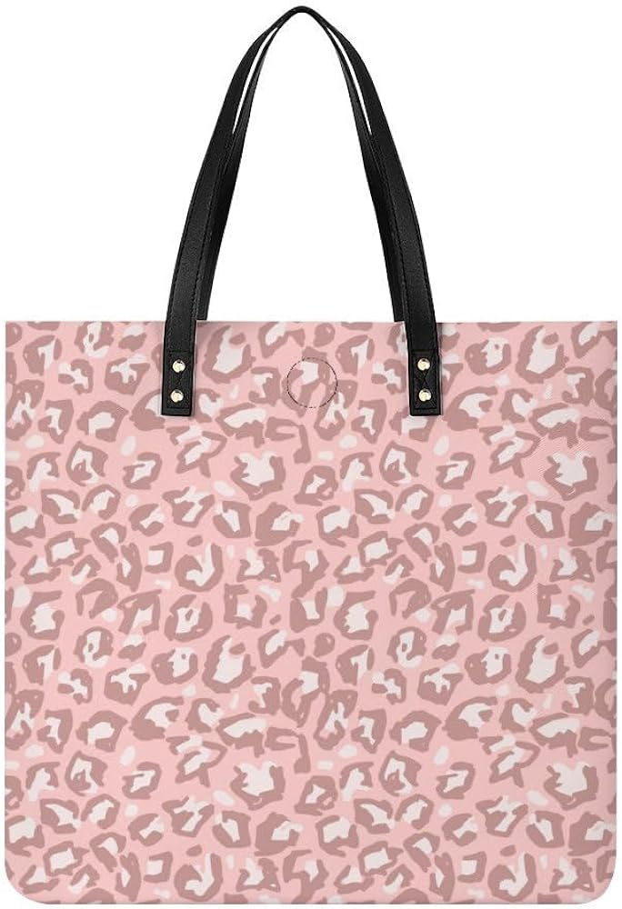 Amazon | [ユプヴィヴィ] ヒョウ柄 豹柄 ピンク レオパード トート