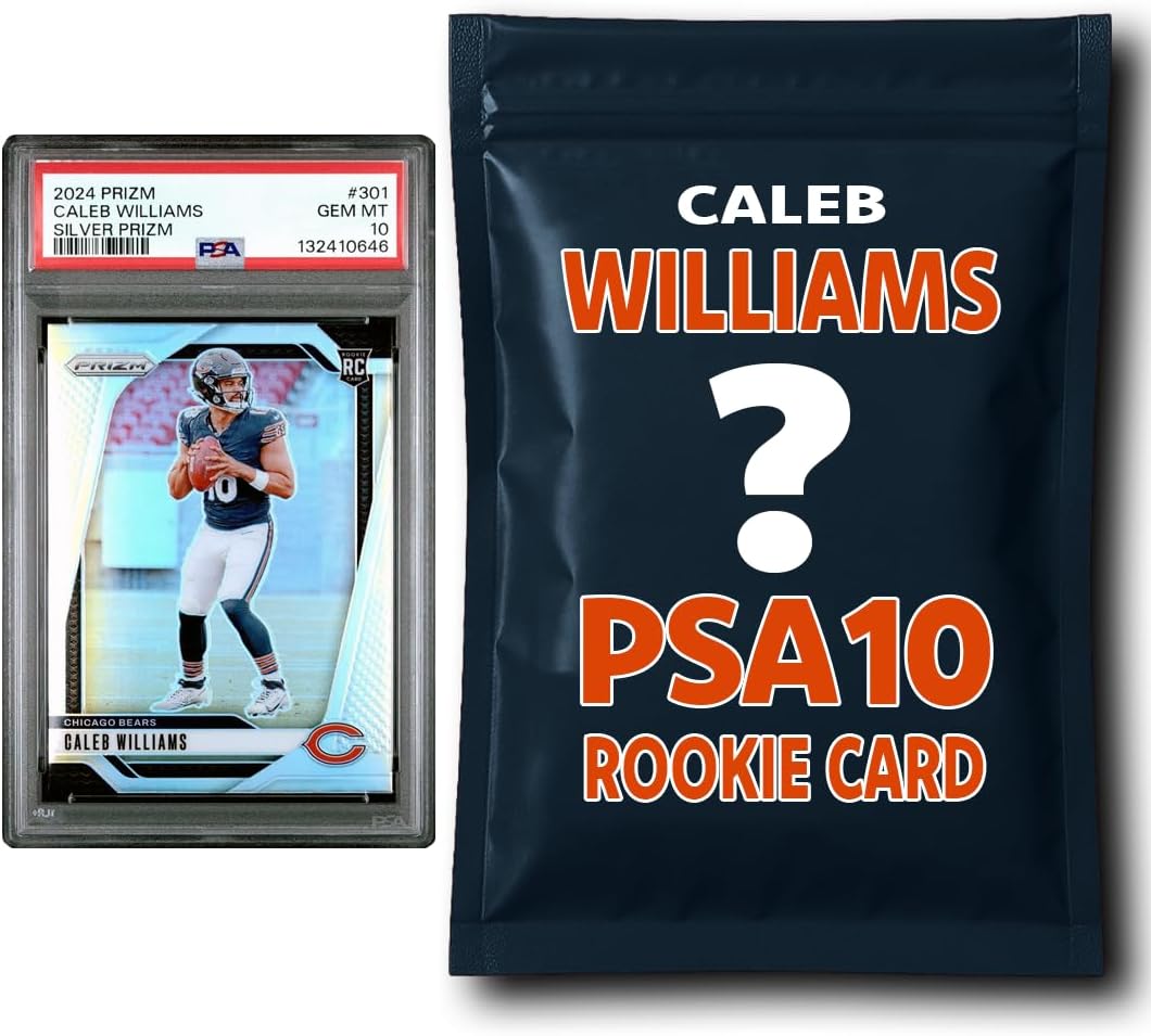 Caleb Williams PSA 10 Graded Football Rookie Card Mystery Pack
