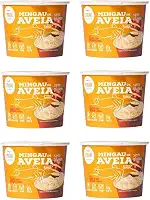 Mingau de Aveia Maçã com Canela Sem Glúten, Sem Leite e Vegano - 06 UNIDADES (pronto em 05 minutos)