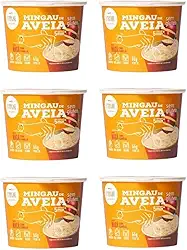 Mingau de Aveia Maçã com Canela Sem Glúten, Sem Leite e Vegano - 06 UNIDADES (pronto em 05 minutos)