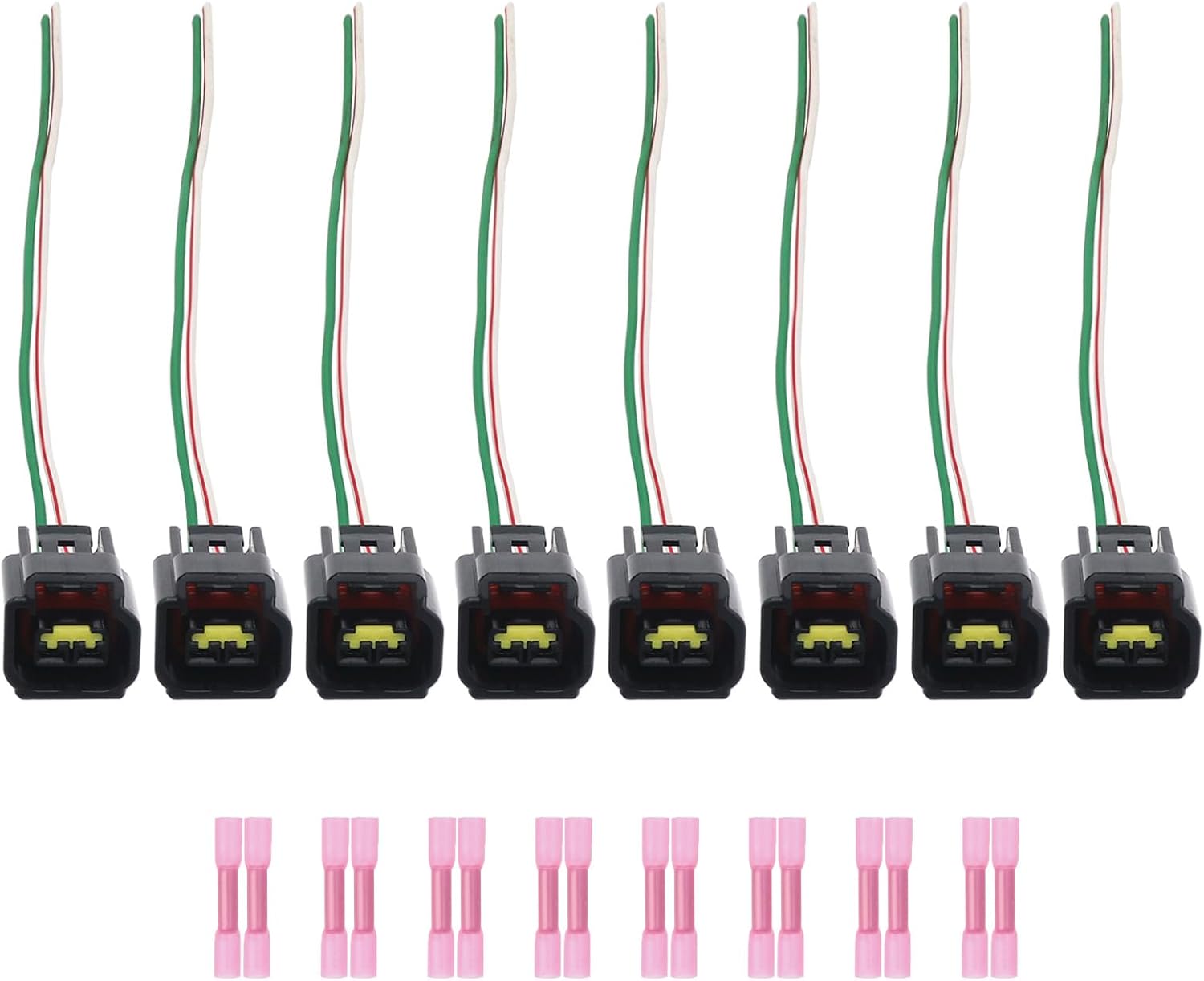 Wires Ignition Coil Connector Wiring Plug Pigtail Harness 8Pcs Compatible with 1997-2009 Ford F150 F250 F350 E150 E250 E350 Econoline Excursion Expedition for Lincoln Navigator 5.4L V8