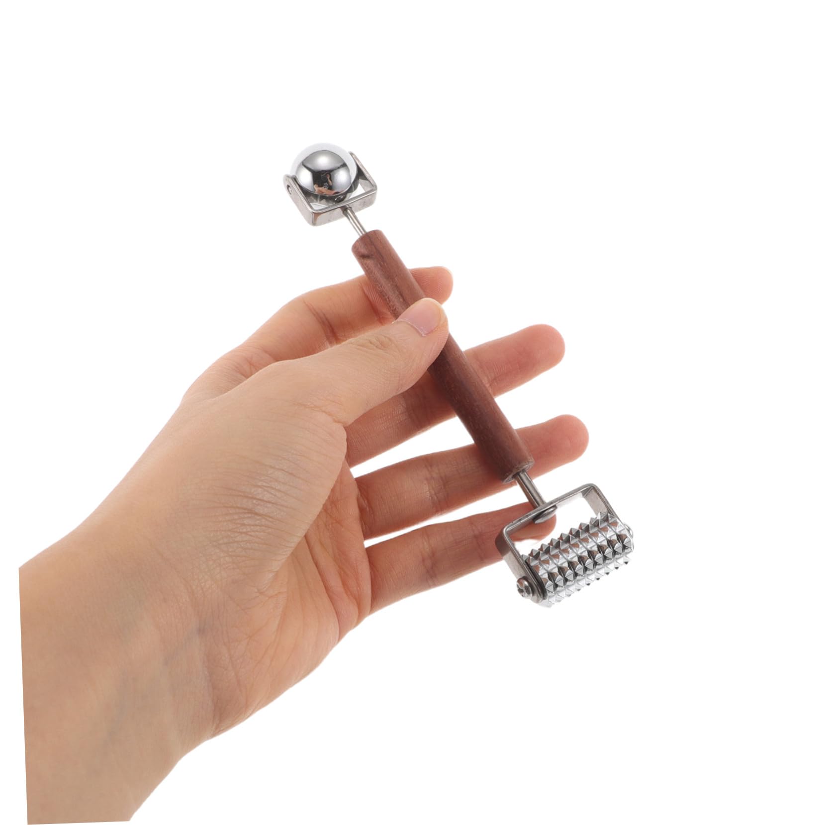 Rullo Massaggiante Viso 3d in Acciaio Inox Doppio Effetto Raffreddante per Cura della Pelle Antietà e Stimolazione Profonda Adatto per Donne