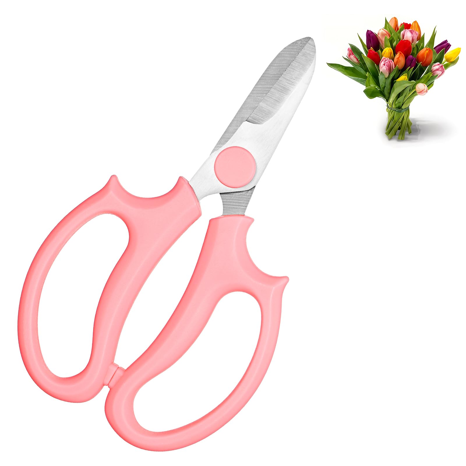 Wanmu Flower Scissors, Thickened Stainless Plant Shears, Strong Flora Scissors, Branches and Leaves