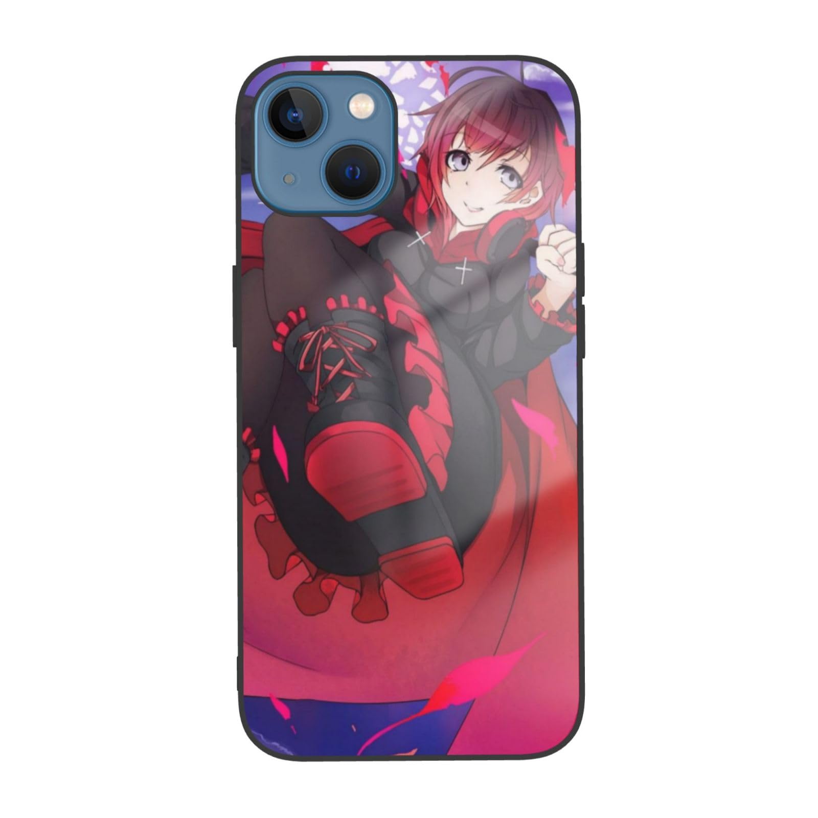 Impact Case for iPhone 13 Phonecase Fall Proof Ip13-6.1in RWBY Pattern White