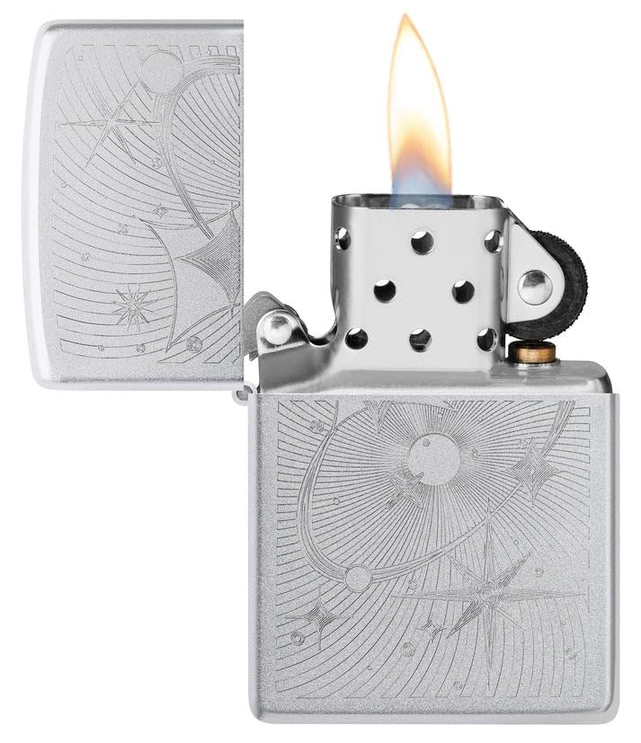 Encendedor Zippo diseño Atomic Cosmos grabado personalizado miniatura 6