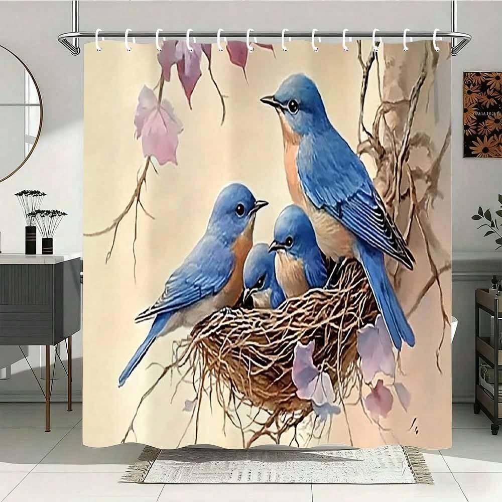 GLKSDLPO Abstract Animals Pattern Shower Curtain Aesthetics Home Decoration Simple Pattern Shower Curtain(75x200cm/30x79in(WxH)
