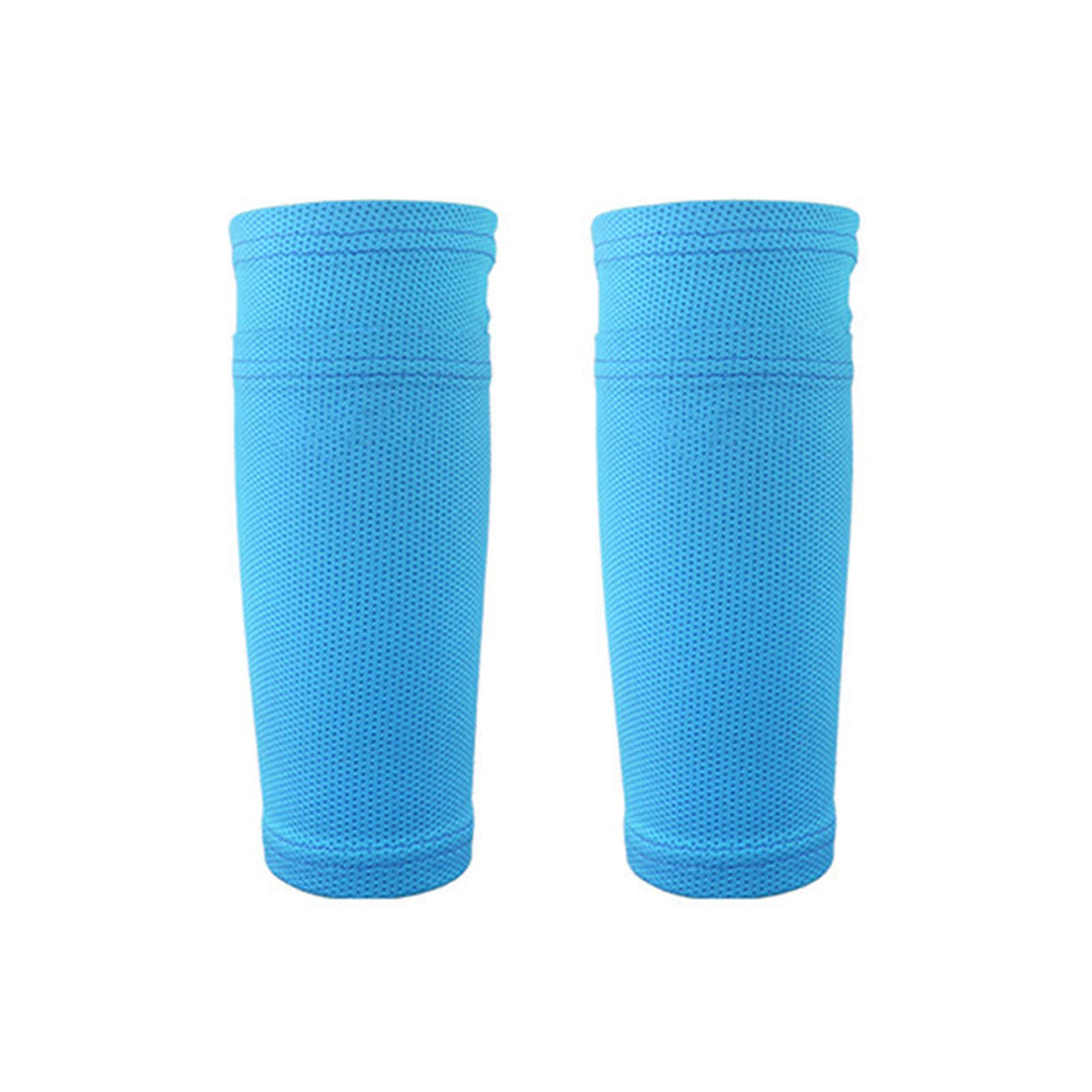 Compression Leg Sleeves, 1 Pair Sport Football Soccer Lower Leg Warmers Protection Sleeve Cover Legwarmers Anti-Sweat Breathable(Blue,L)