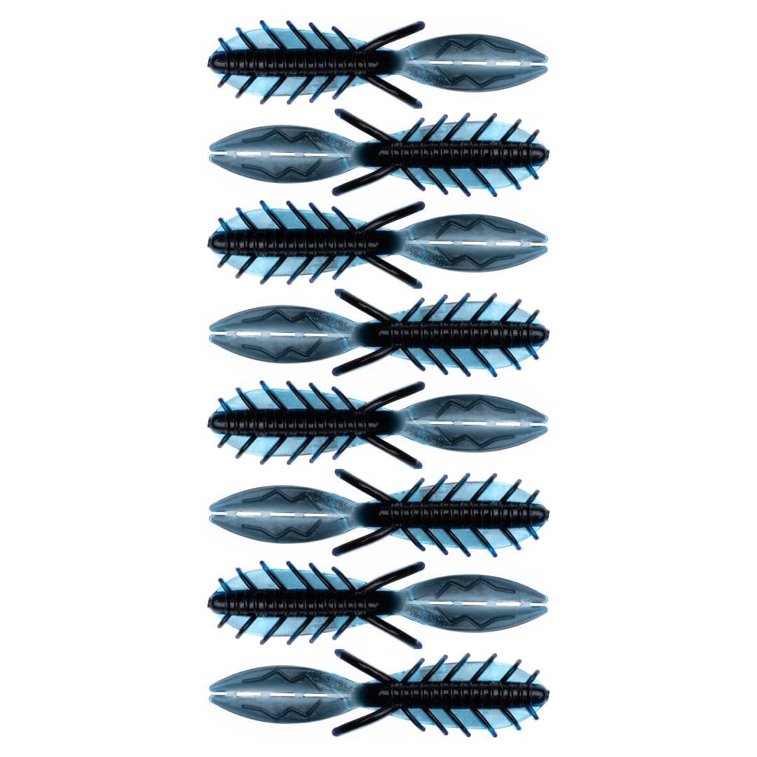 BAITFUEL Dagger Enriched with Supercharged X55 Formula Gel: Fish Fragrance Technology with Powerful Attractants | 4.5", Black Blue (PN: X67515)-image-7