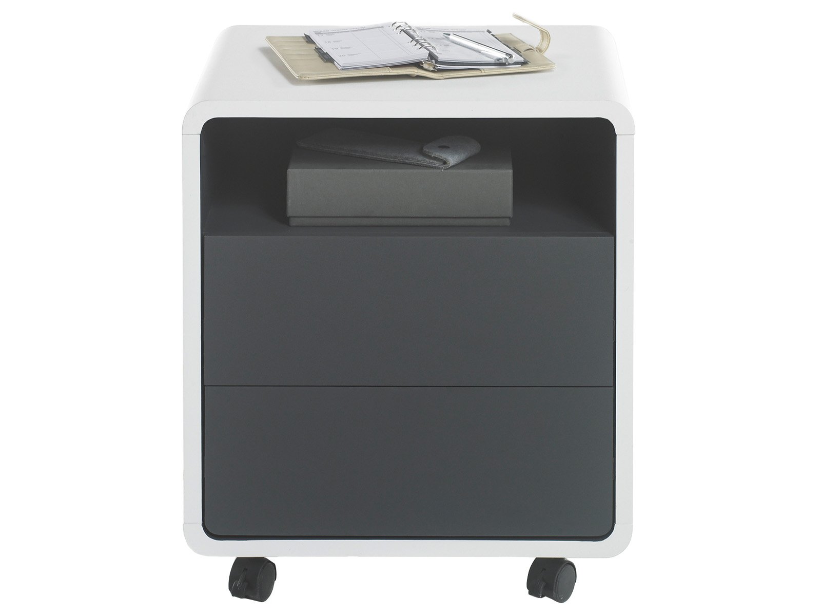 möbelando Rollcontainer Bürocontainer Bürowagen Container Rollschrank Büro Blackpool I