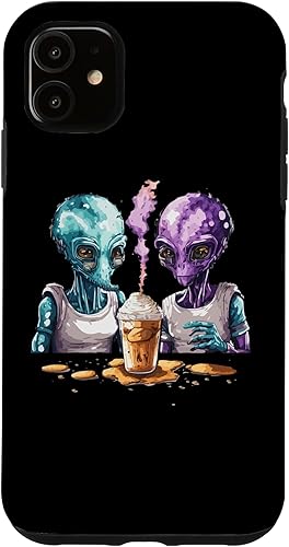 Miniatura 7 de iPhone 14 Pro Aliens Bebidas Frappe Por Primera Vez Divertido Alien Frappe Day Case
