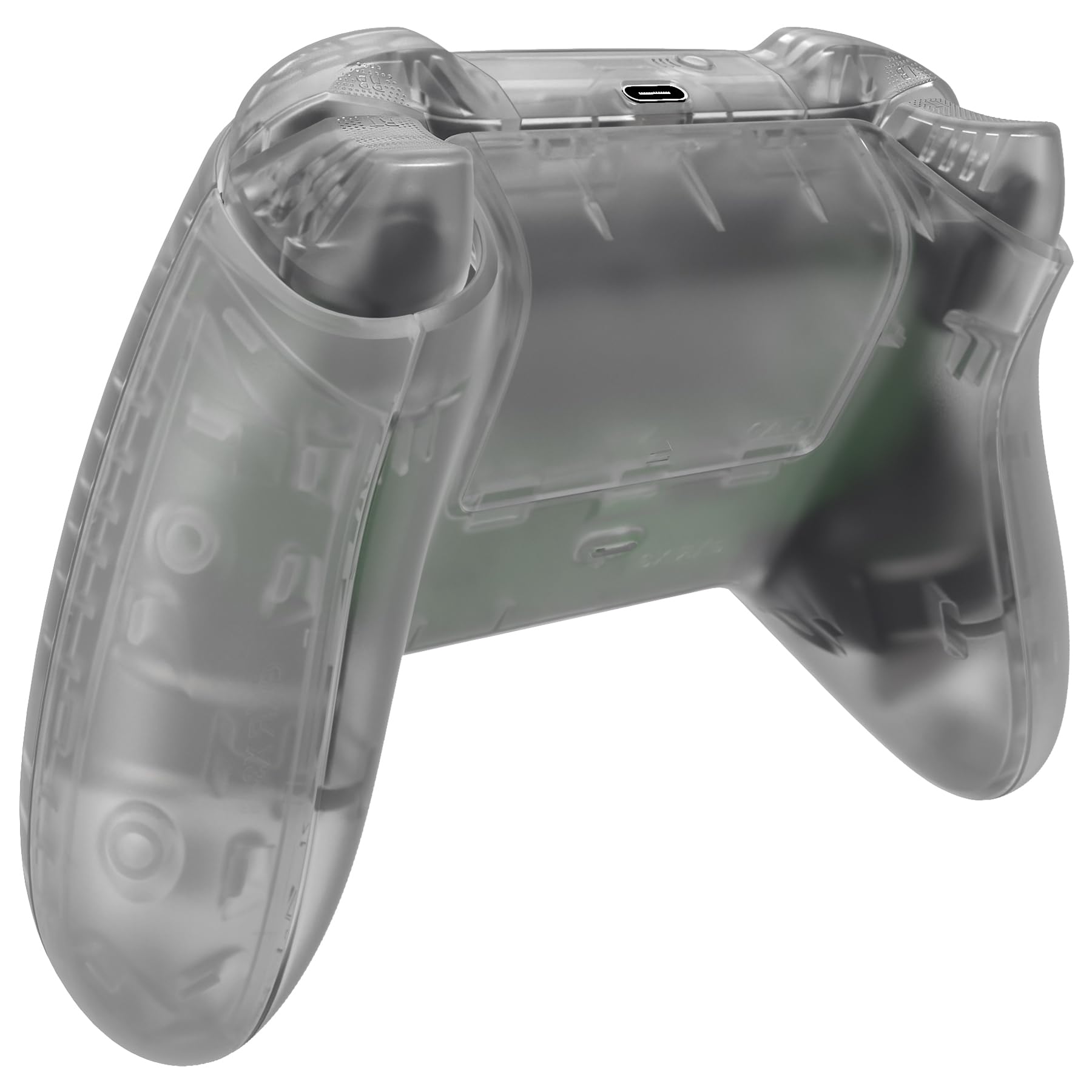 eXtremeRate Case & Buttons für Xbox Core Controller, DIY-Ersatz Front Hülle/Backplate/Tasten/Joysticks Set, Custom Full Gehäuse Skin Cover Zubehör für Xbox Series X/S Controller-Glow in Dark Grün