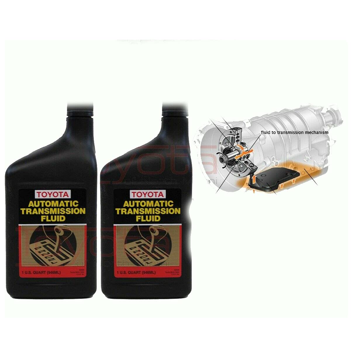 Genuine TToyota Automatic Transmission Fluid ATF 00718-ATF00 - Set 2