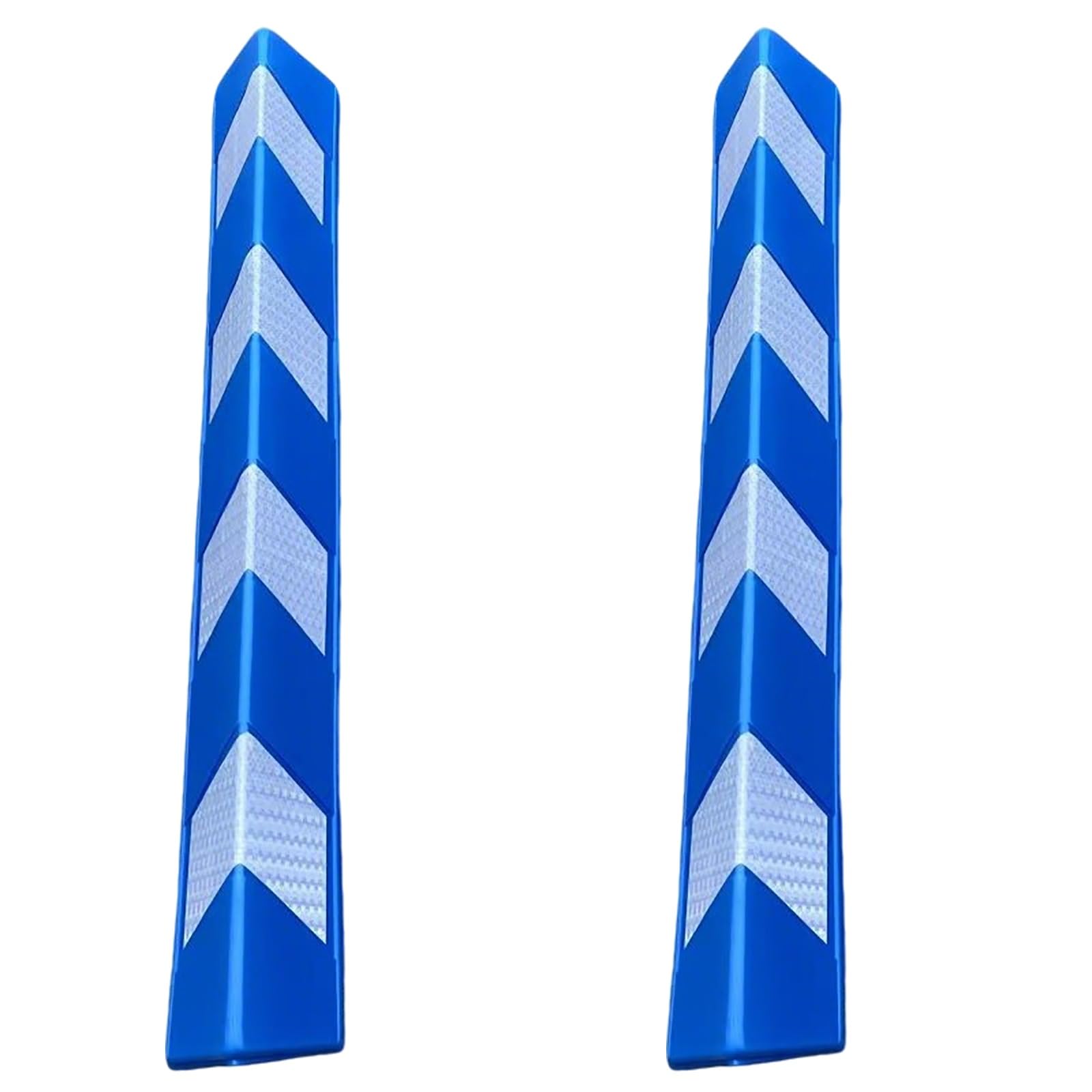 Protection d'angle réfléchissante garage 80cm bleue pour mur de parking