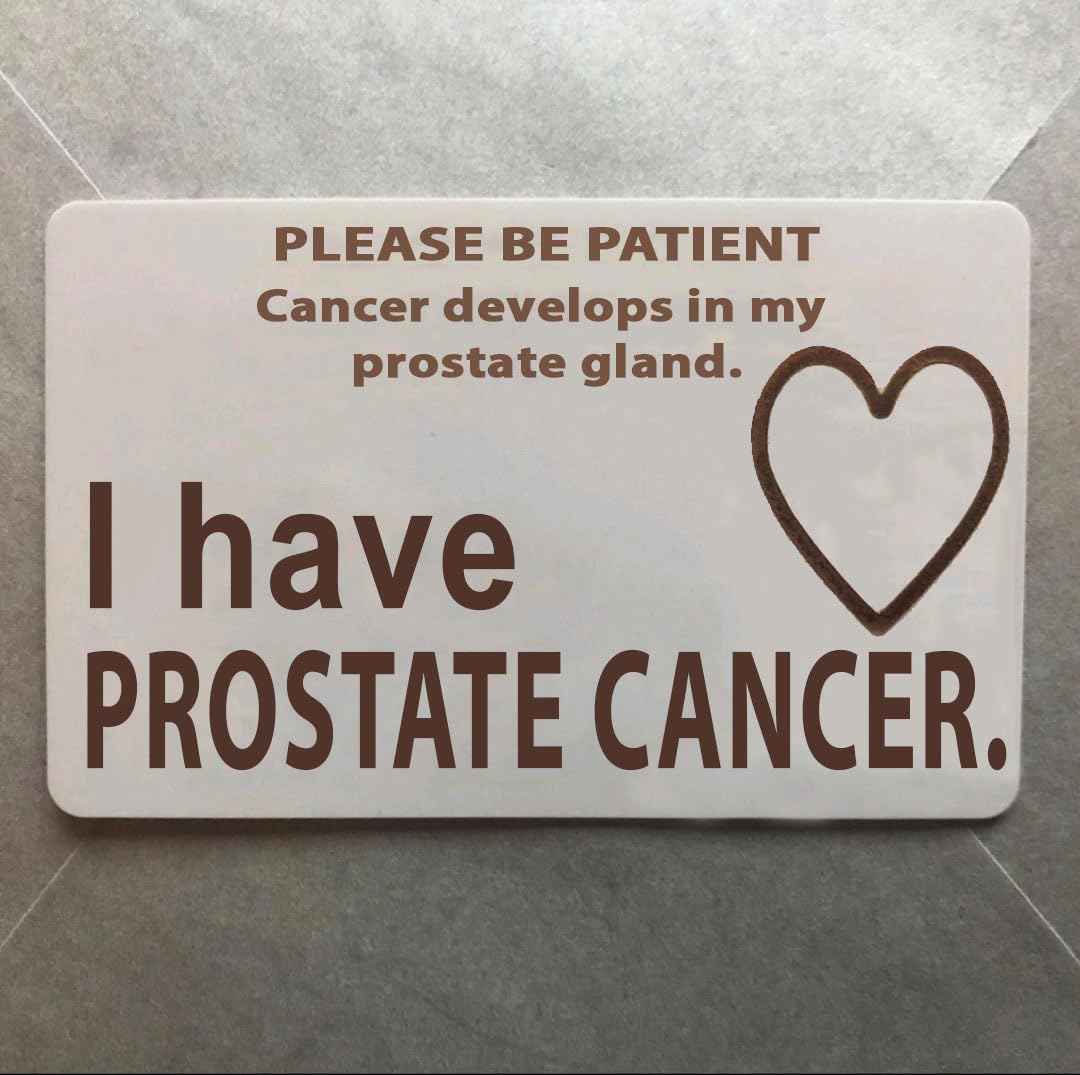 I Have Prostate Cancer Medical ID Card Awareness Disability Behaviour Action Pain Body Sensitivity Wallet Insert Card Wallet Purse Slip in Badge Holder Fatigue Lanyard Attention Ability Hidden