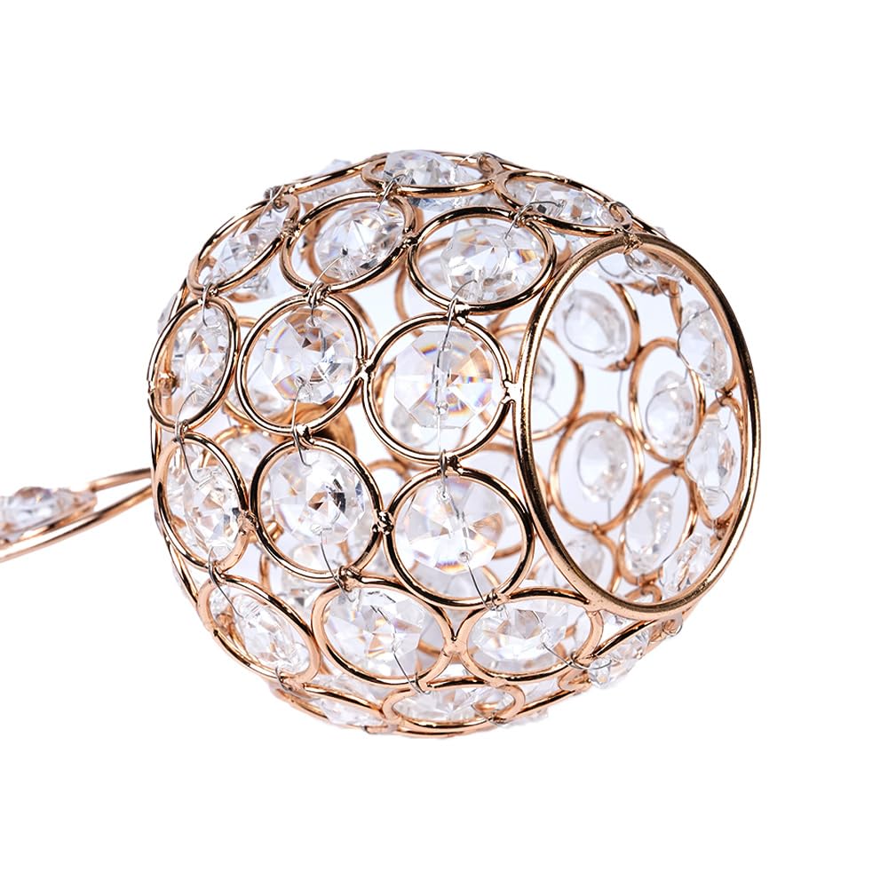 Adorno de fruta con forma de manzana de cristal brillante, escultura de fruta artificial, decoración de centro de mesa para mesa de comedor en casa, boda, fiesta de cumpleaños (dorado)