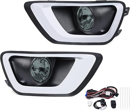 Miniatura 10 de PIT66 Kit de luces antiniebla, compatible con lámparas antiniebla Chevy Colorado 15-19 con cableado, bubles y biseles, lente transparente