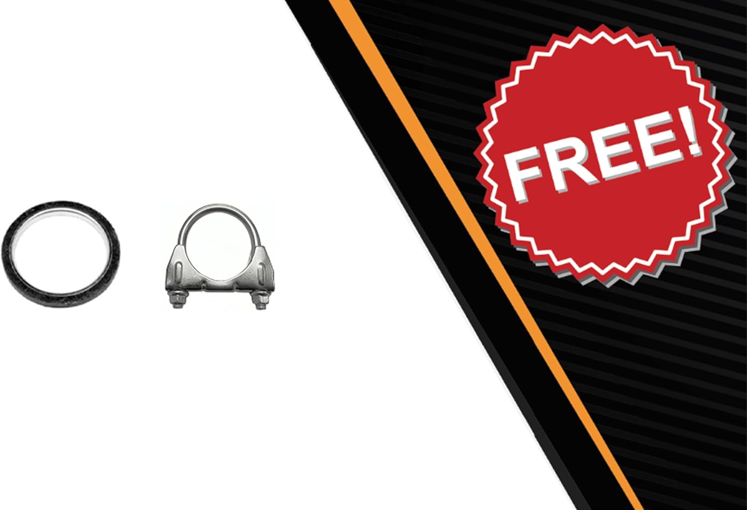 Northeastern Exhaust | Stainless Steel Resonator Pipe and Muffler Exhaust System Kit Compatible with Toyota RAV4 2004-2005 2.4L - Free Gasket and Clamp Included | Automotive Replacement Part