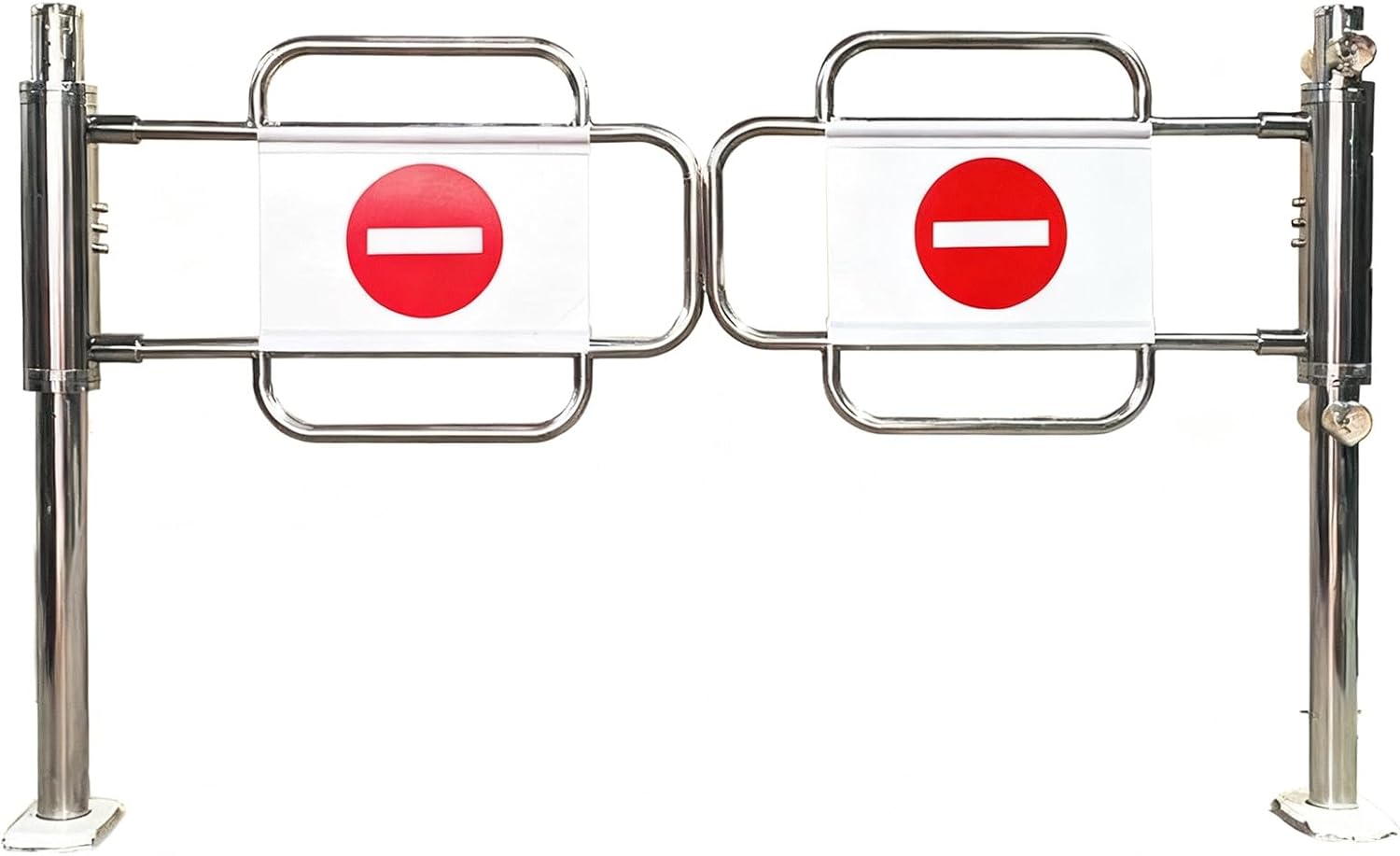 Self-Closing ty Swing Gate - One-Way Manual Pedestrian Door for Supermarkets, Industrial Fencing & Commercial Areas (190x100cm) - Durable & Reliable Access Control Solution