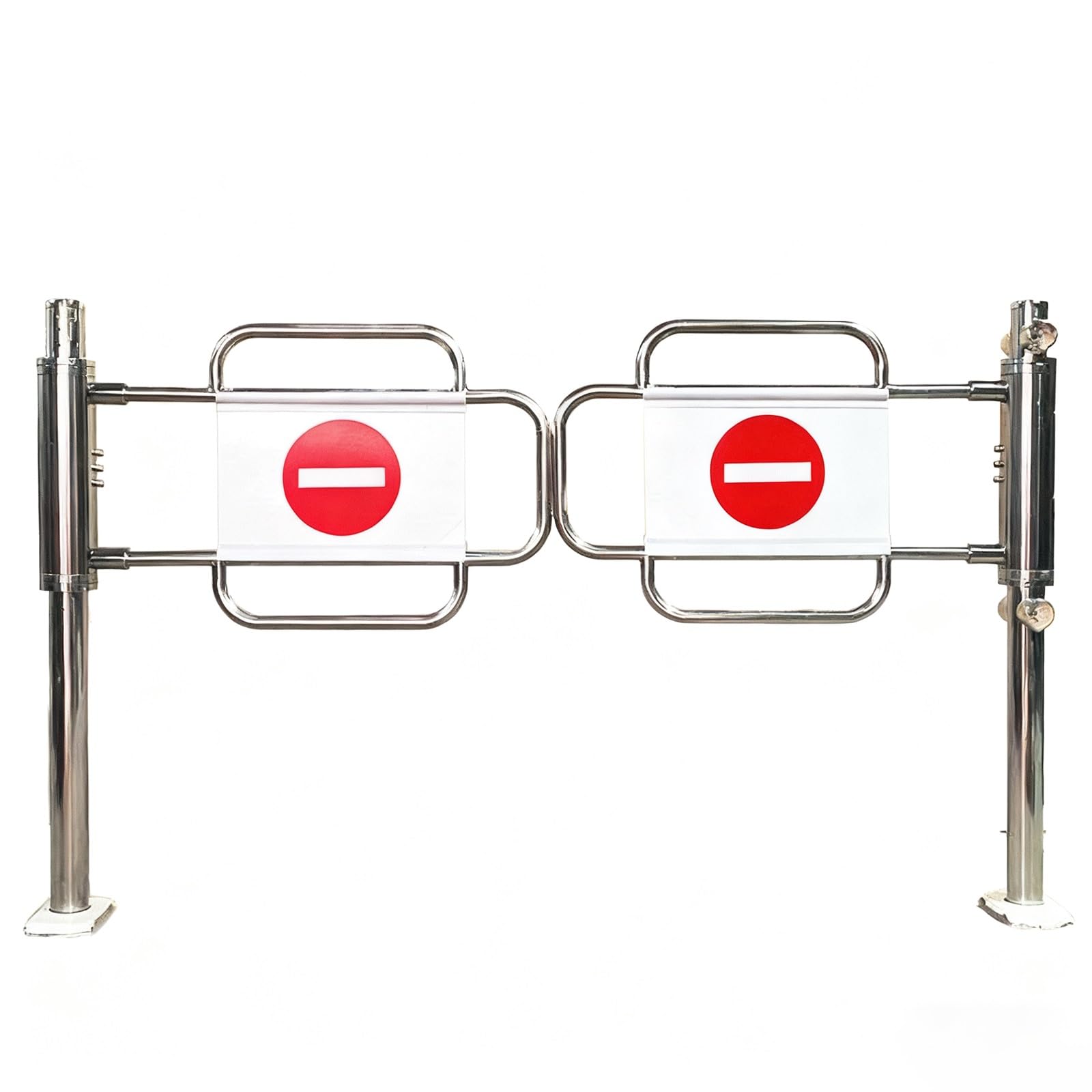 Puerta batiente de Cierre automático para Seguridad de supermercados Puerta peatonal unidireccional Duradera Puerta de Control de Acceso Industrial con Montaje en Poste (