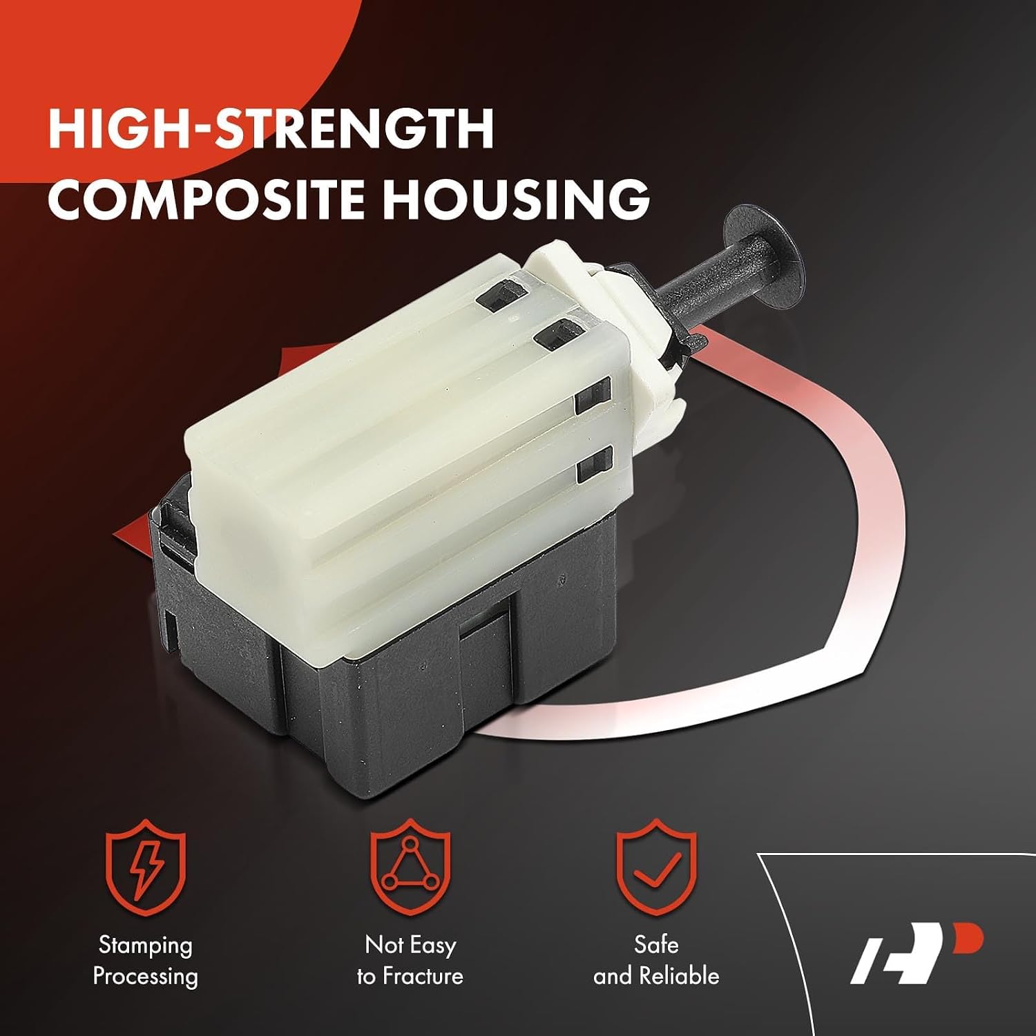 A-Premium Brake Light Switch Compatible with Ram 1500 2500 2011-2012, 3500 2011, 1500 Classic 2019 & Dodge Ram 2500 2010 & SRT Viper 2013-2014, w/ 6 Pins - Replace# 56038914AB