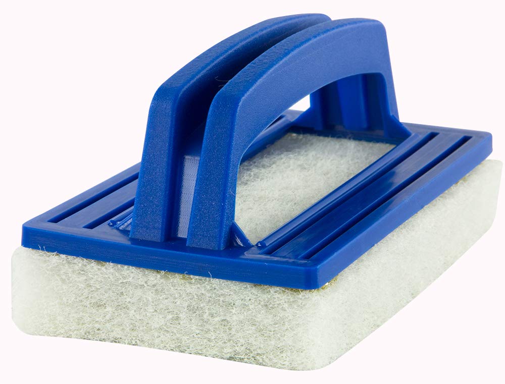 Aqua SelectHand Held Scrub Brush | Soft Foam Cleaning Surface | Designed to Clean The Acrylic or Tile Surfaces of Inground and Above Ground Swimming Pools | Safe to Use on Vinly Pool Liners