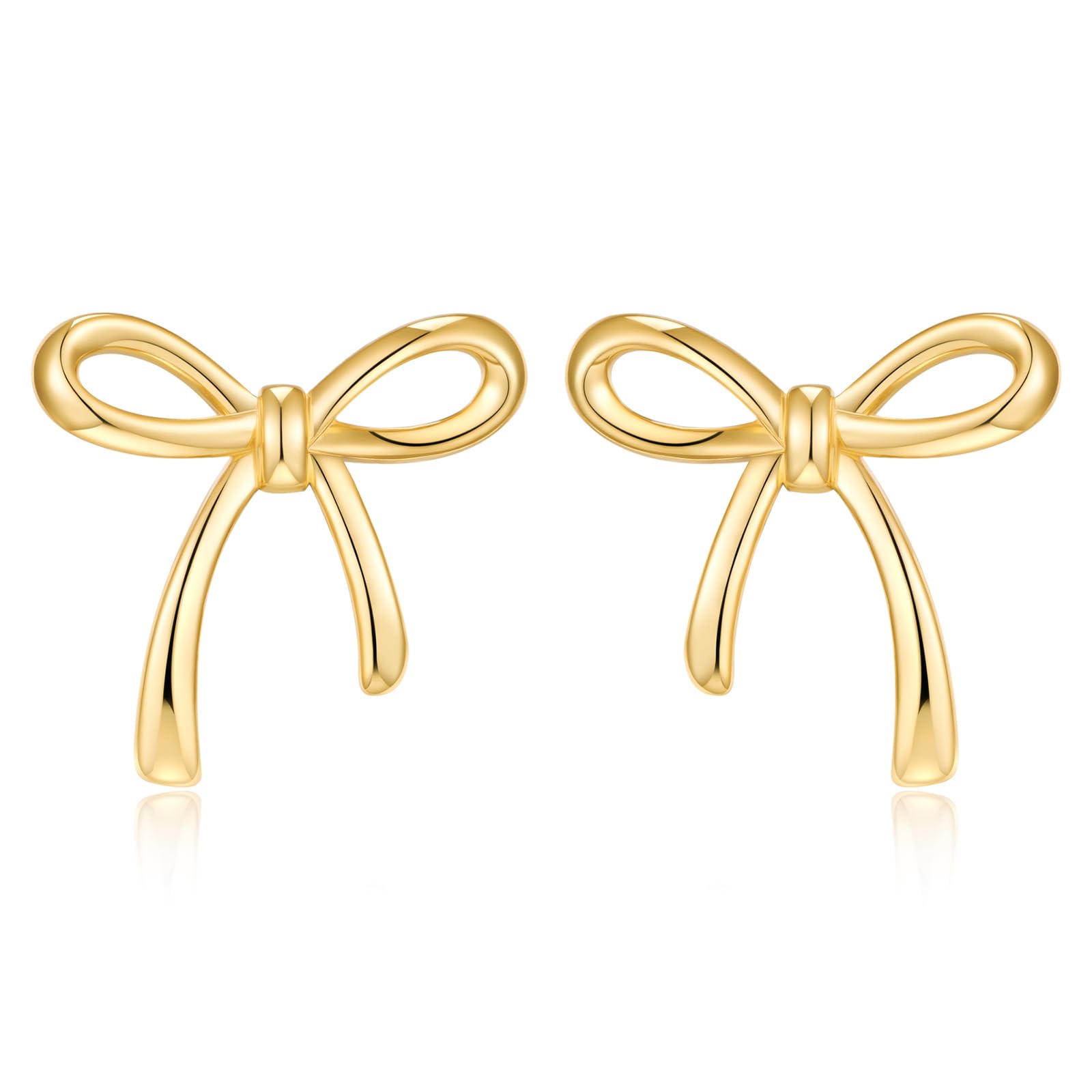 COORWEELBow Stud Earrings for Women Holiday Bow Jewelry Simple Earrings