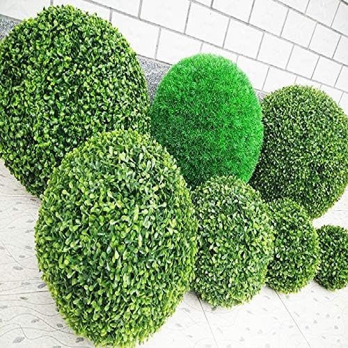 Green Grass Ball Plastic Plant Ornament Zereff Ball Party Decoration Garden Decor Wedding Decoration Artificial Flowers Ball - (Size: 38cm, Color: a)