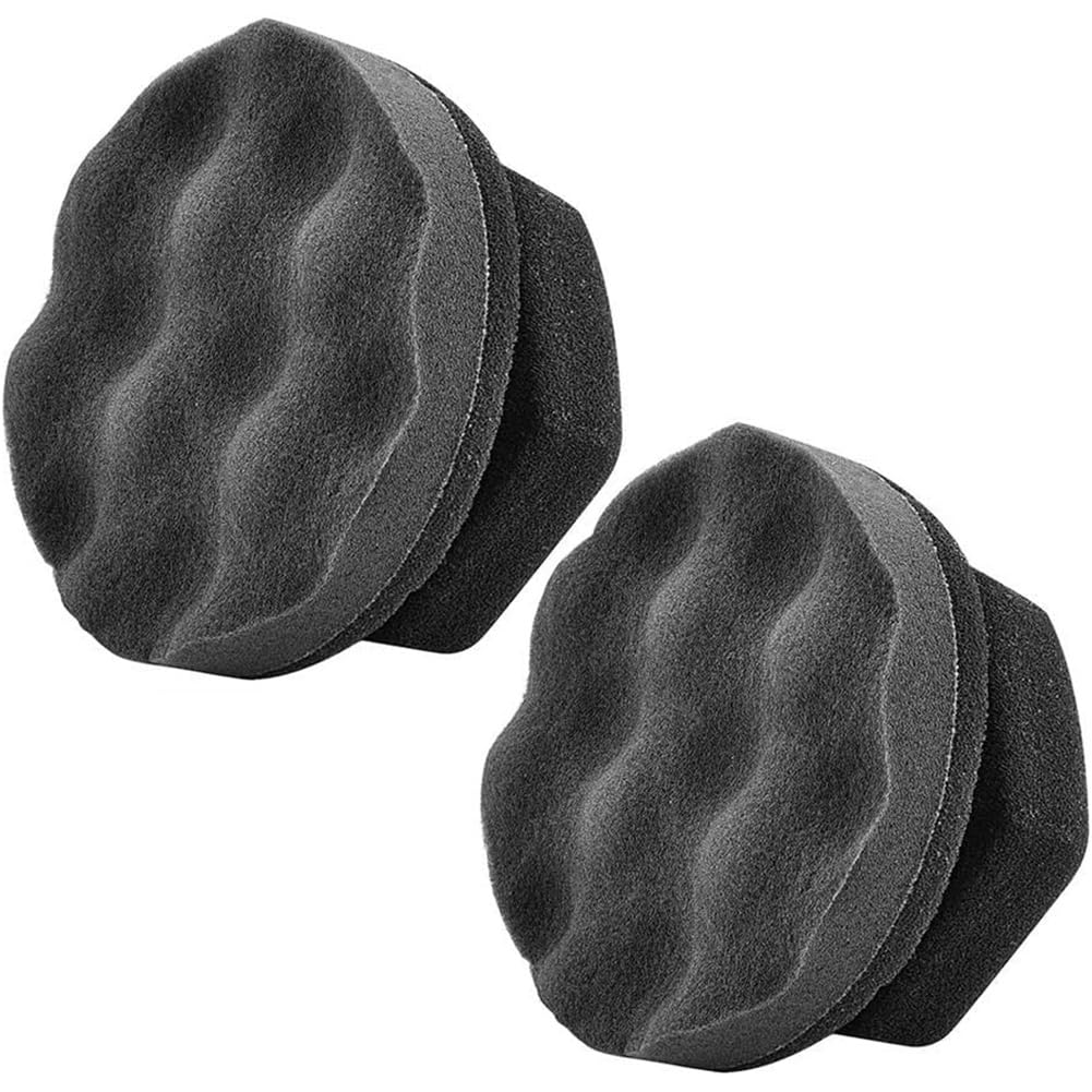 UDSKNV[KSL Reusable Hex-Grip Tire Detailing Tool 2 Pack Large Tire Dressing Applicator Pad for Applying Tire Shine