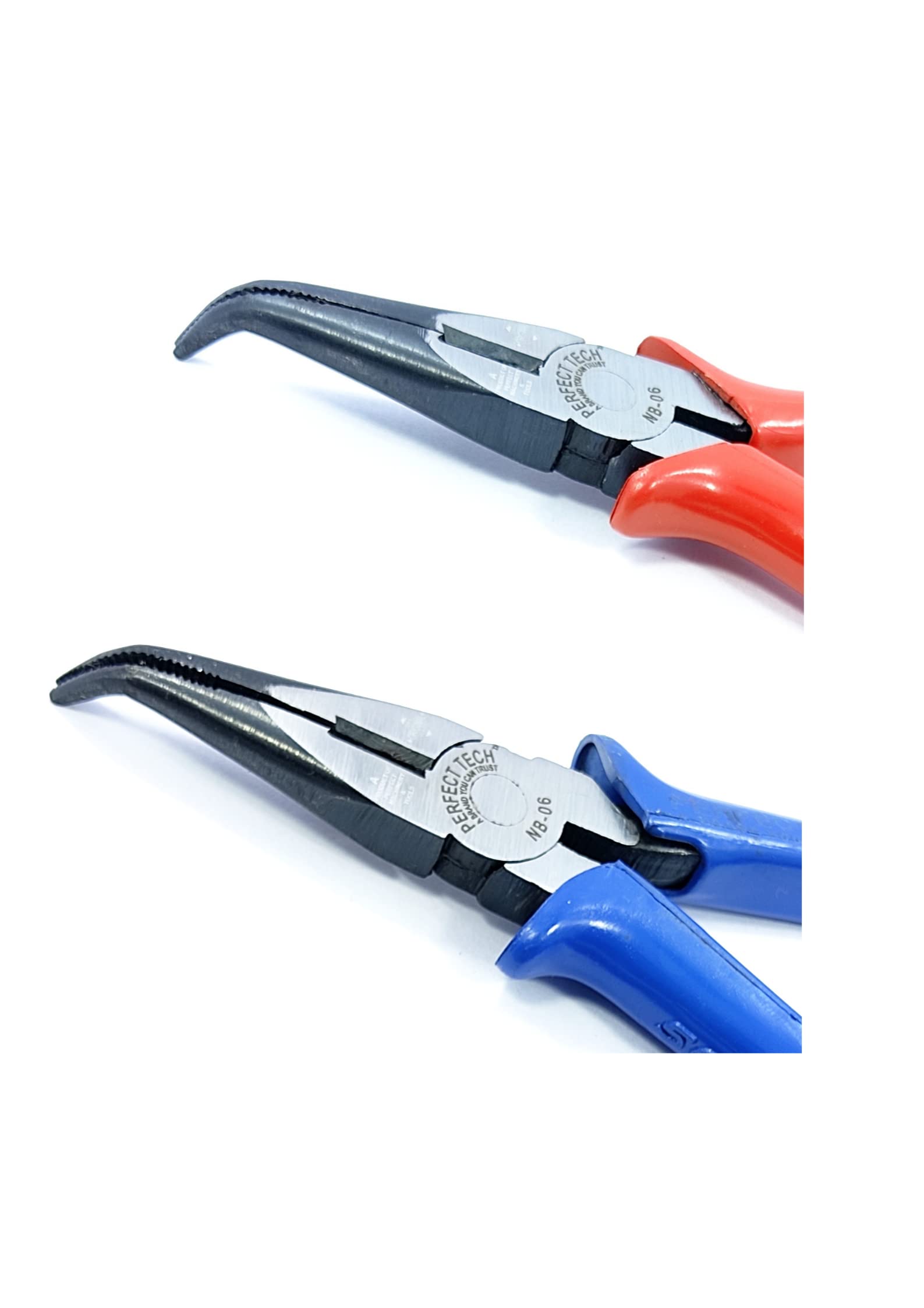 PERPERFECT TECH Combo 2 Pcs 6" Bend Nose Plier Wrench (Red & Blue) | Long Nose Pliers | Bent Nose Pliers | Electronics Outside | Circlip Professional | Multipurpose works | Non-Slip Handle | internal circlip plier | Pliers set tools (B0C4FKJ5TX) Amazon Price History, Amazon Price Tracker