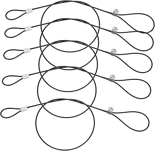 Angoily 6pcs Adjustable Pull Latch Stainless Steel Cable Adjustable Gate Cord Gate Locks for Outdoor Fence DIY Gate Cable Latch Cable Pull Gate Latches for Metal Gates Gate Cable Pull