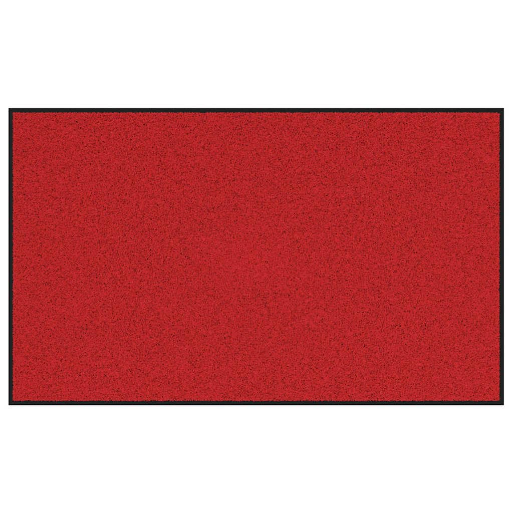 Paillasson couloir moderne 90x150 cm antidérapant rouge et noir pour une entrée toujours propre