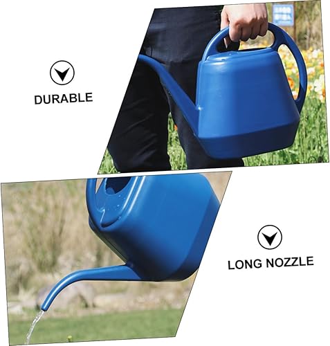 Miniatura 7 de Regadera azul oscuro de gran capacidad, práctica botella de riego de jardinería para plantas de interior y exterior, regadera rociador de jardín