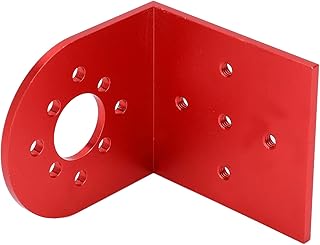 RC Motor Base, Aluminum Alloy L Shape Brushless Motor Mount Suitable for Motors with 25mm or 30mm Hole Distance (red)