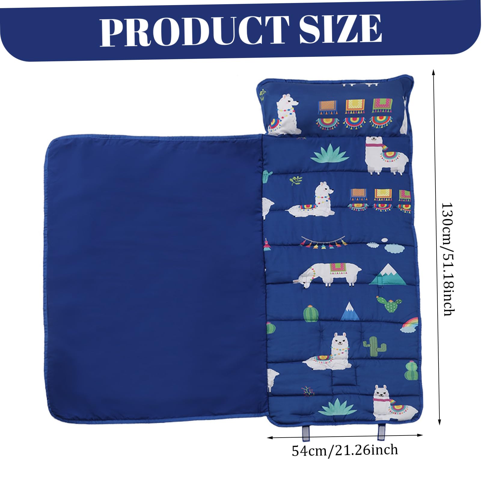 Faltbare Anti-Kick-Thermal-Schlafmatte mit Kissen und Decken 21x51 Tragbarer Kinderschlafsack