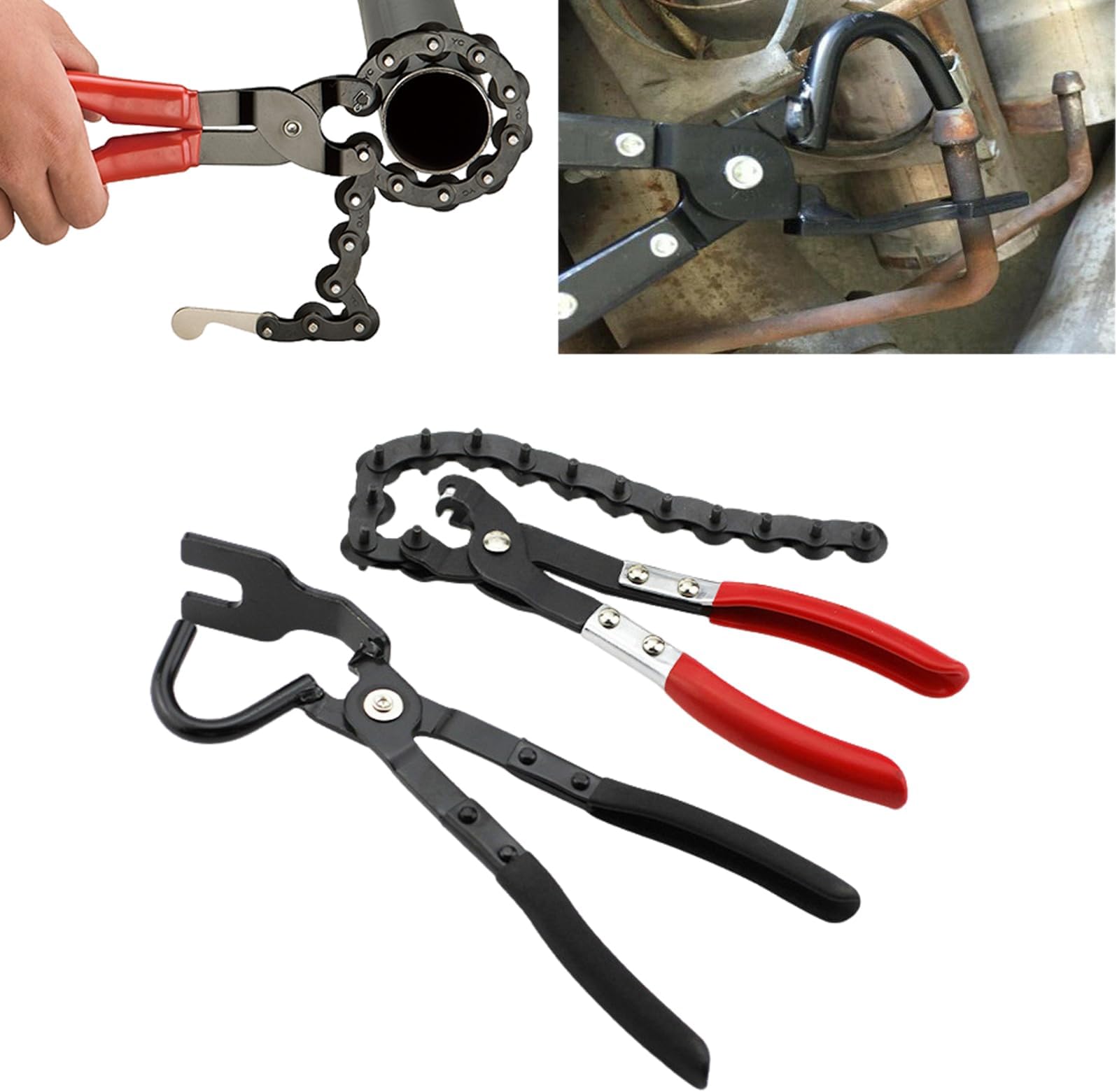 Exhaust Pipe Cutter Tool and Hanger Removal Pliers