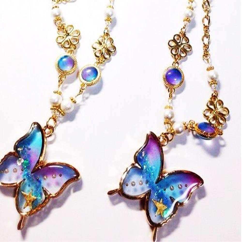 Lot De 56 Breloques Papillon Pour Fabrication Bijoux – Pendentifs Kawaii Colorés