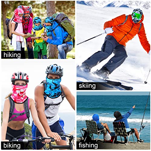 Image of 30 Pcs Balaclava Ski Face Mask Full Face Cover Mask UV Protection Cooling Neck Gaiter Summer for Men Women Winter Outdoor