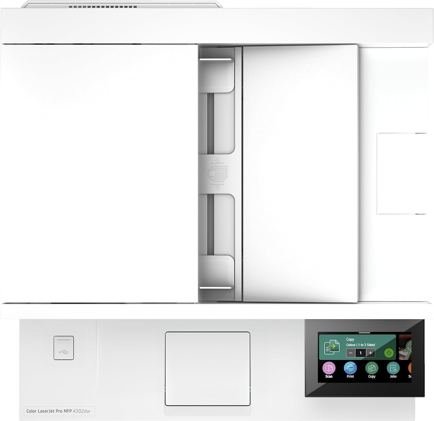 HP Color LaserJet Pro MFP 4302dw A4 Multifunktions-Farblaserdrucker, Automatischer beidseitiger Druck, Hohe Druckgeschwindigkeit, Bis zu 50.000 Seiten pro Monat, Wi-Fi, Wolf Pro Security
