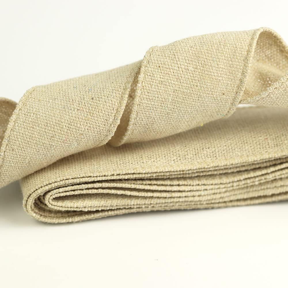 Wire Edged Hessian Ribbon, Natural Burlap Vintage Rustic Farmhouse Craft Ribbon for DIY Gift Wrapping Wreath Floral Arrangement Christmas Holiday Birthday Party Decoration,3Metre (Green & White Check)