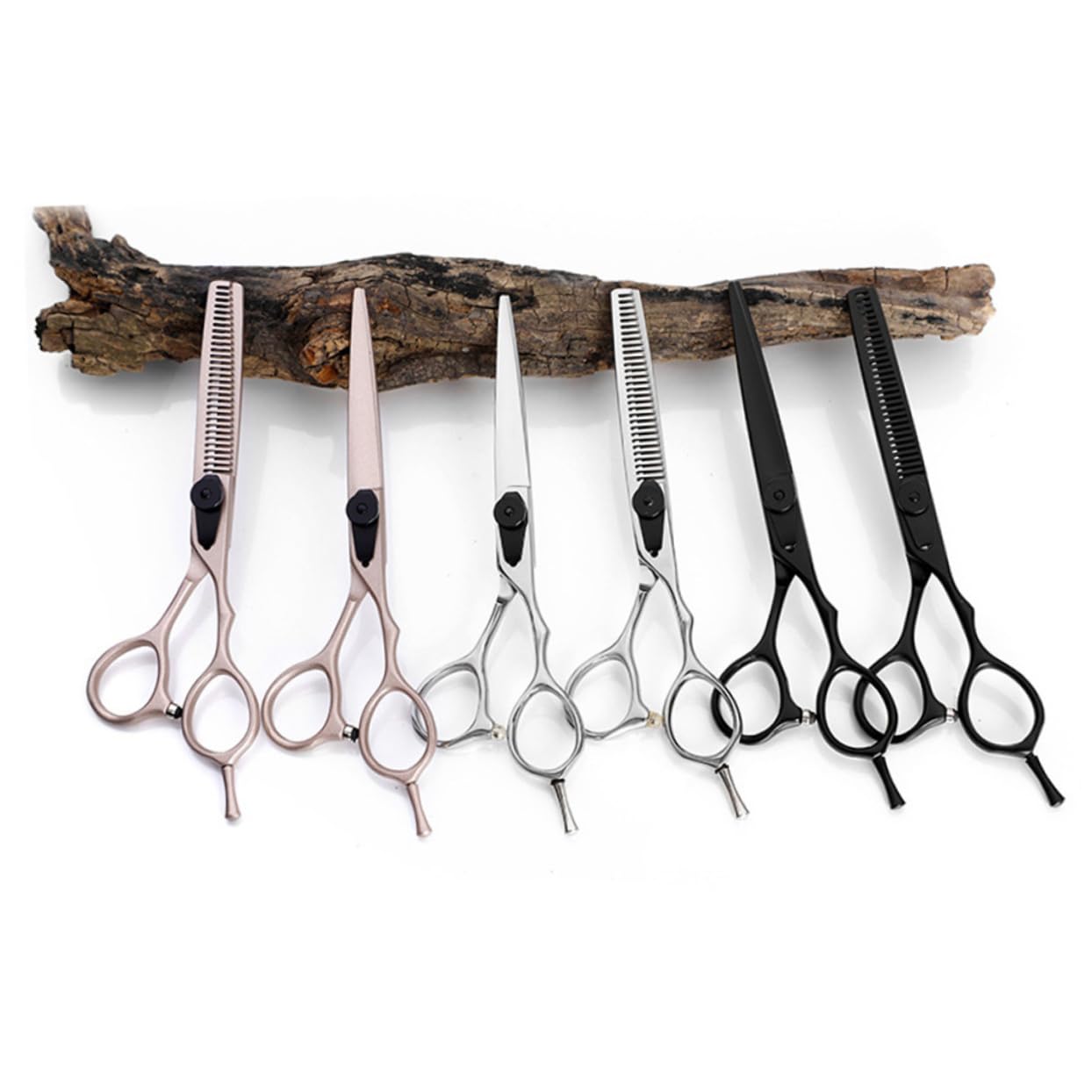 Ipetboom 2PCS Haircut Scissors Professional Barber Thinning Shears with Precision Blades for Hair Styling Suitable for Home and Salon Use Durable and Ergonomic Design