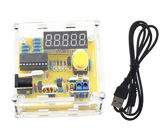 Jiayouy 1Hz-50MHz Crystal Oscillator Tester Frequency Counter Tester Measuring Meter Case Durable DIY Led Kit