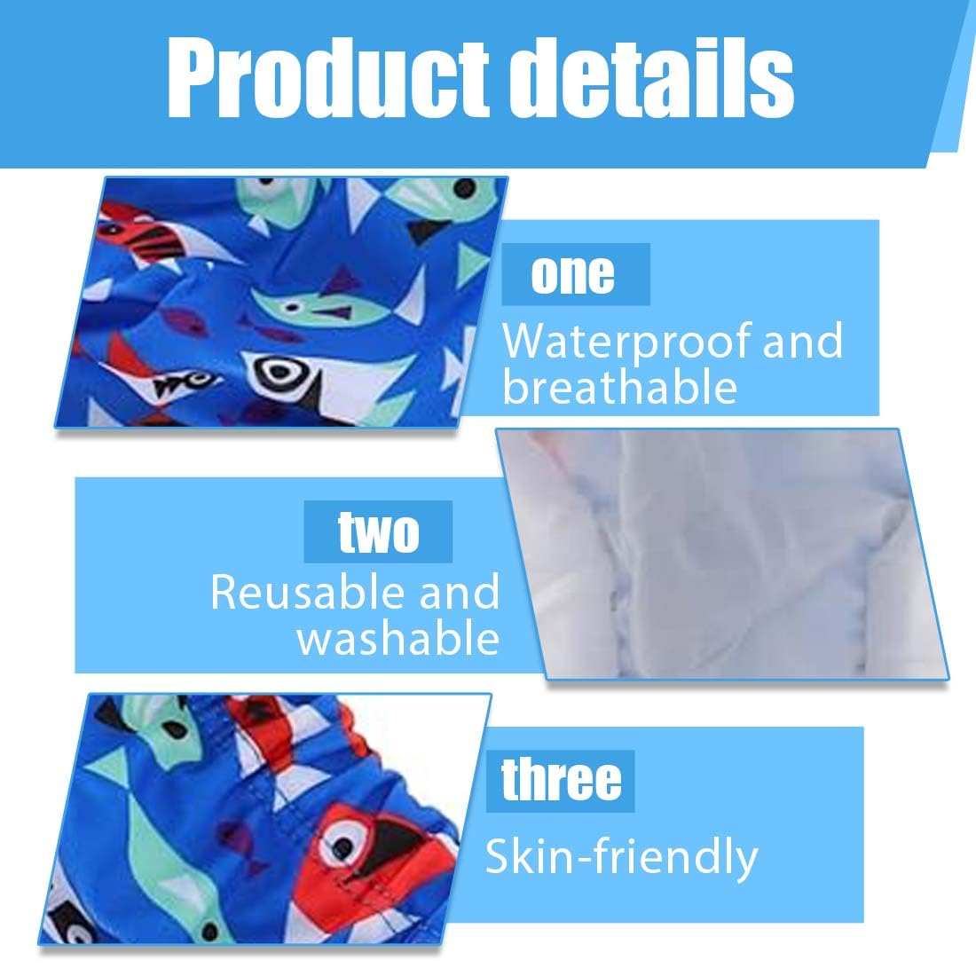 1 Pezzo Pannolini da nuoto Nuovo Adorabile Riutilizzabile Bambino Nuoto Ragazze per i Bambini, 0-2 anni (Flamingos, S/18-28lb/0-2 anni)
