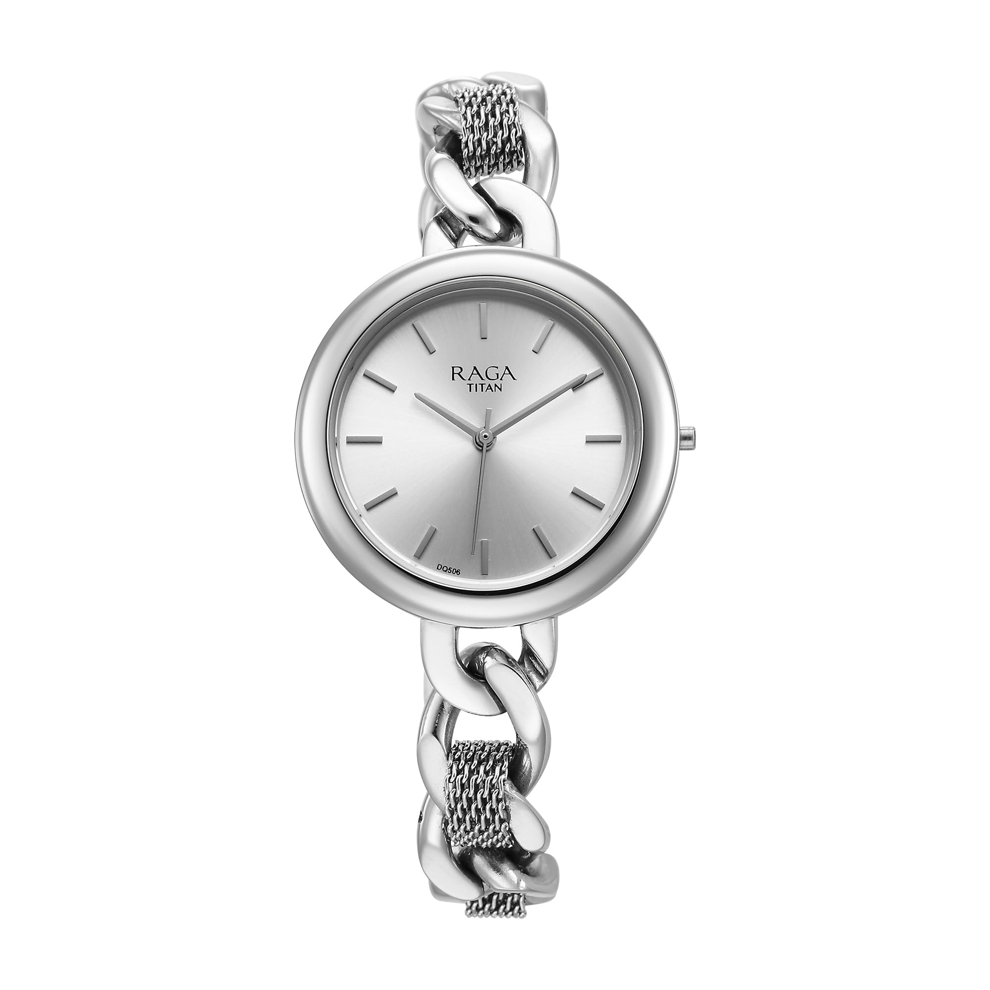 Titan Raga Showstopper Quartz Analog Silver Dial Metal Strap Watch for Women-NS95265SM01 (B0CVTZW8DQ) Amazon Price History, Amazon Price Tracker