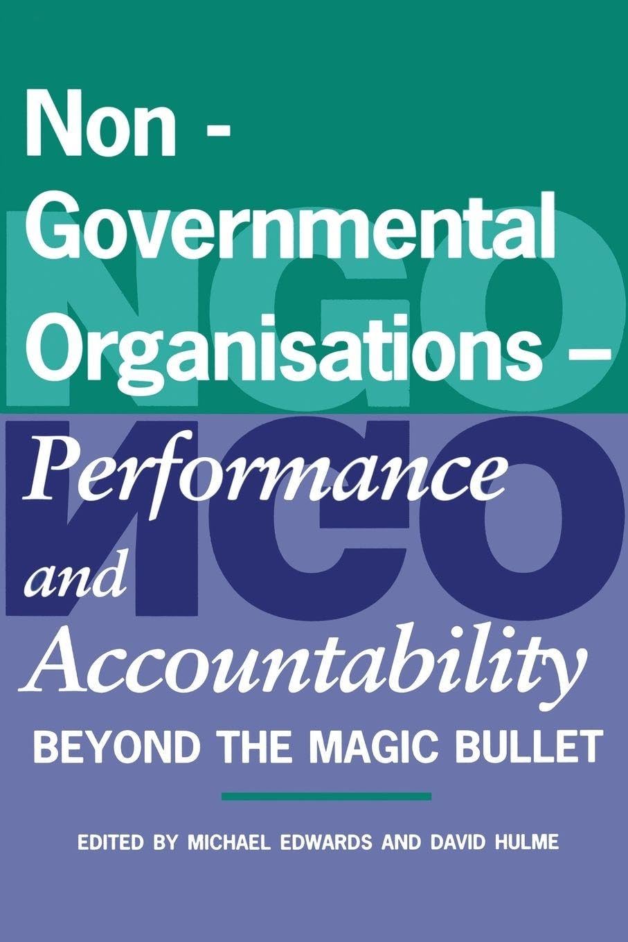 Non-Governmental Organisations - Performance and Accountabili... - 9781853833106